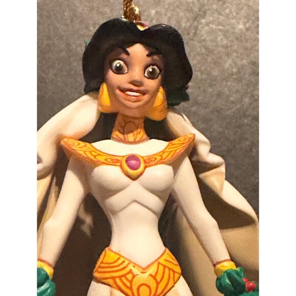 Disney Jasmine First Issue Hanging Ornament 5.5" White & Gold Princess Figure - Picture 6 of 6